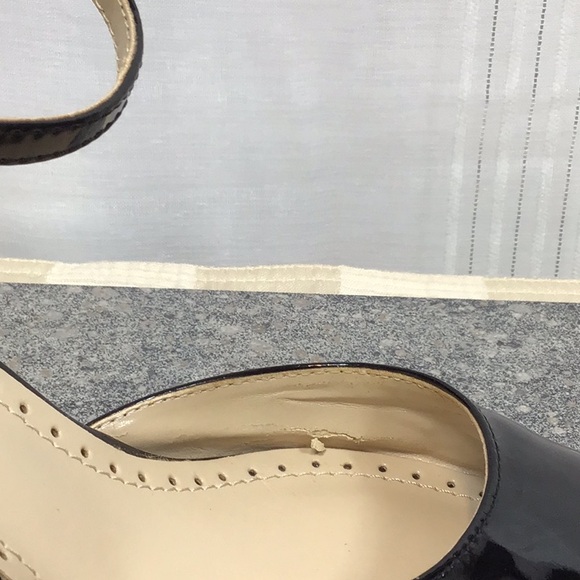 Adrienne Vittadini ‘Citrus’ Black Faux Panted Ankle Strap Point Toe Heels - Picture 12 of 14